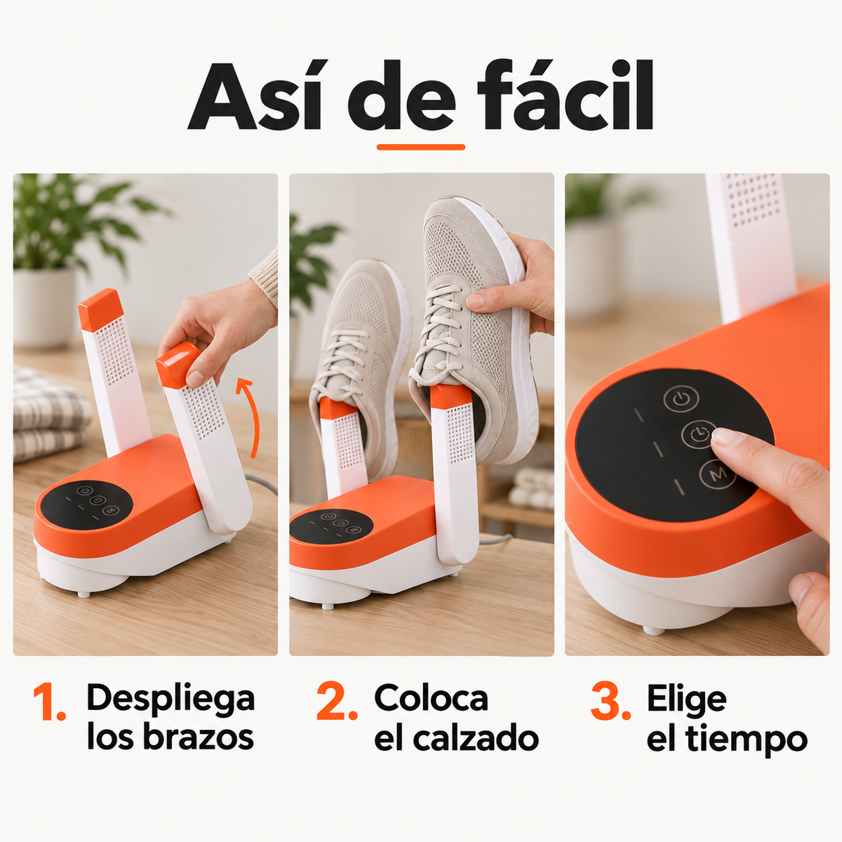Cómo se usa Secalor en tres pasos
